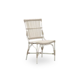 Piano Exterior Side Chair von Sika-Design in Dove White, Aluminium & ArtFibre, Ohne – Produktfoto 1 von 2