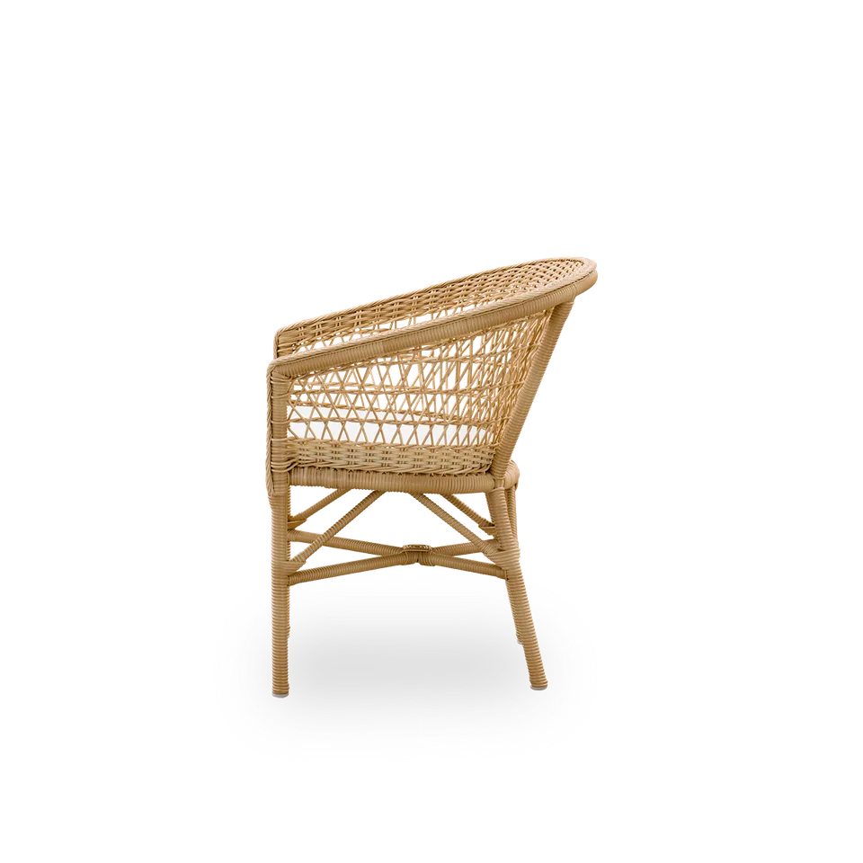 Emma Exterior Chair von Sika-Design in Brown, ArtFibre & Aluminum, Ohne, Ohne – Produktfoto