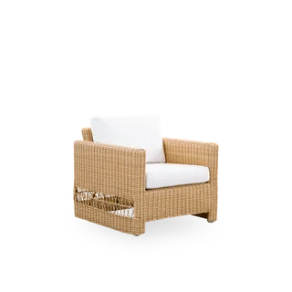 Seat- and back cushion | Carrie Exterior Lounge Chair de Sika-Design en Tempotest, Denim (A615) – photo du produit 1 sur 2
