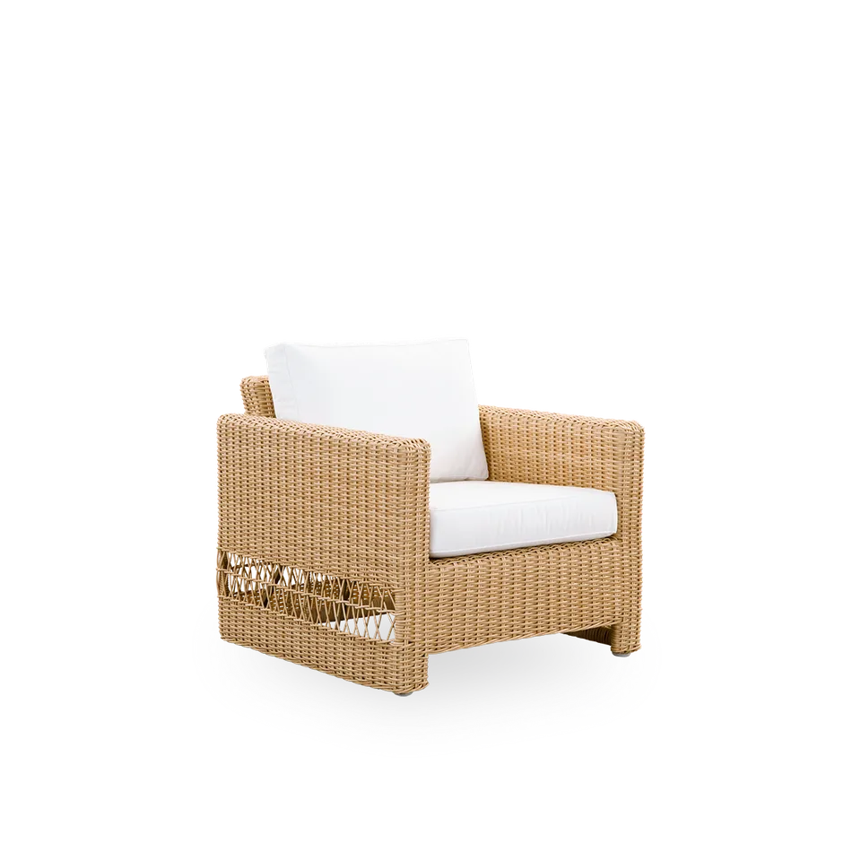Seat- and back cushion | Carrie Exterior Lounge Chair de Sika-Design en Tempotest, Denim (A615) – photo du produit 1 sur 2