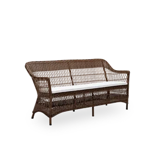 Charlot 3-Seater Exterior Sofa by Sika-Design in Brown, ArtFibre & Aluminum, White (CY101), None – product photo 2 of 2