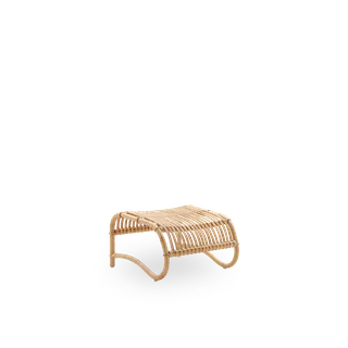 Teddy Footstool by Sika-Design in Polished Natural, Rattan, None – product photo 1 of 2
