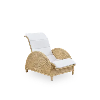Paris Exterior Lounge Chair van Sika-Design in Natural core weave, ArtFibre & Aluminium, Geen, Geen – productfoto 2 van 3