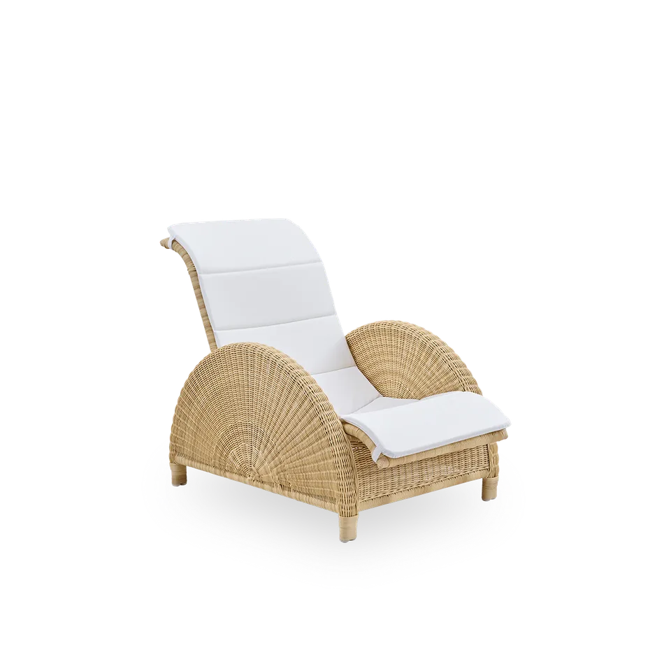 Paris Exterior Lounge Chair van Sika-Design in Natural core weave, ArtFibre & Aluminium, Geen, Geen – productfoto 2 van 3