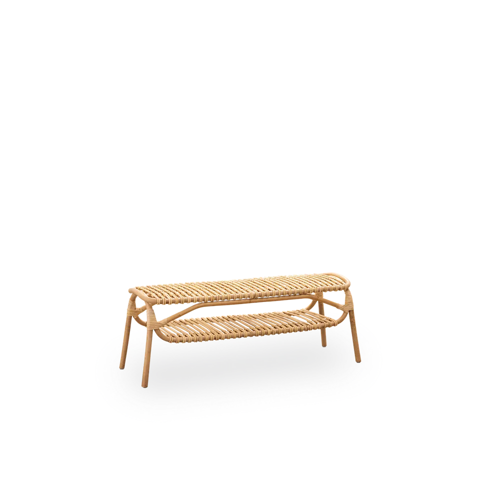 Machiya Bench by Sika-Design in Natural – Skin on, Rattan – product photo
