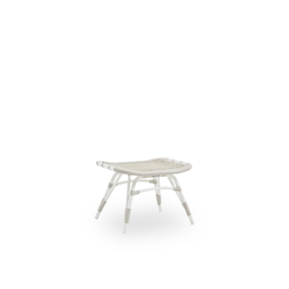 Monet Exterior Footstool by Sika-Design in Antique, Aluminium & ArtFibre, None – product photo 2 of 4