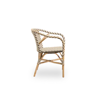 Madeleine Dining Chair van Sika-Design in Black ArtFibre, Skin on – Rattan frame, Geen – productfoto 1 van 2