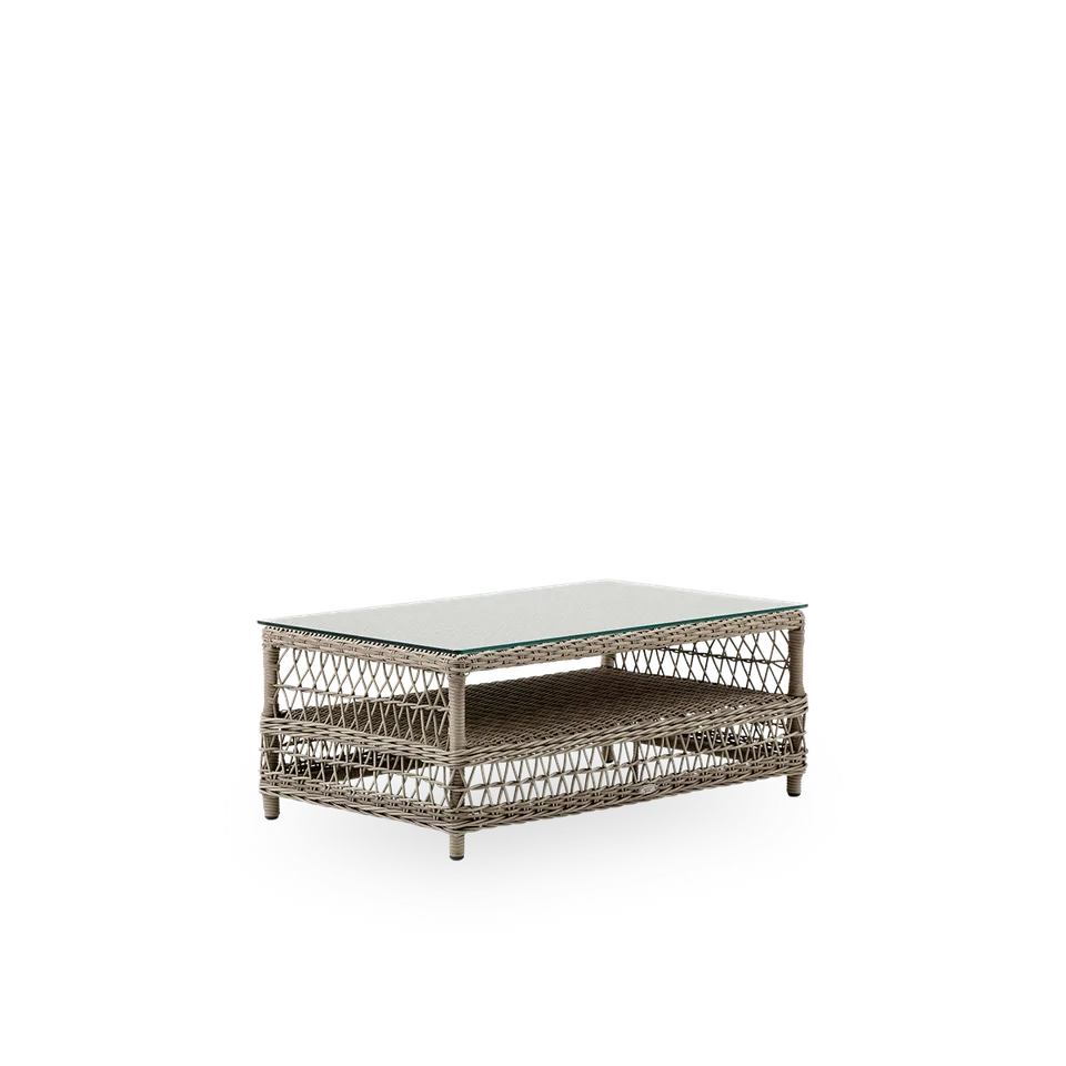 Hazel Exterior Coffee Table by Sika-Design in Antique Grey, ArtFibre & Aluminium, Safety Glass – product photo 2 of 2