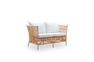 Donatello 2-Seater Sofa by Sika-Design in Antique, Rattan, Crumble, Beige (A622) – product photo 2 of 2