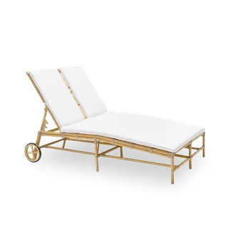 Julietta Double Sunbed by Sika-Design in Natural, Aluminium & ArtFibre, None – product photo 1 of 2