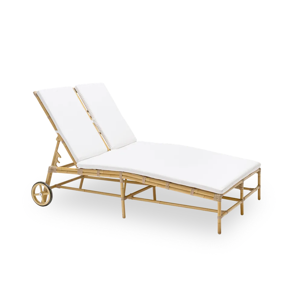 Julietta Double Sunbed by Sika-Design in Natural, Aluminium & ArtFibre, None – product photo 1 of 2
