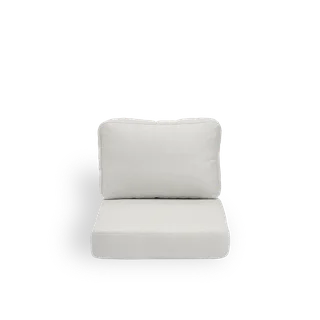 Seat- and back cushion | Carrie Exterior Lounge Chair de Sika-Design en Michelangelo, White (A670) – photo du produit 3 sur 3