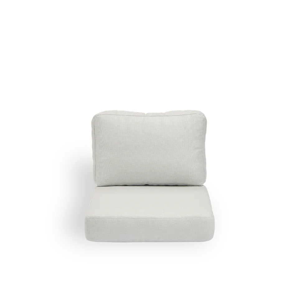 Seat- and back cushion | Carrie Exterior Lounge Chair de Sika-Design en Michelangelo, White (A670) – photo du produit 3 sur 3