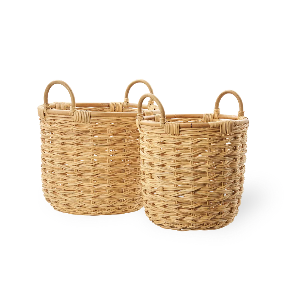 Sarah Basket set by Sika-Design in Natural, Rattan – product photo