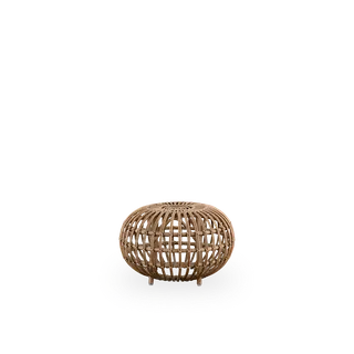 Ottoman Small by Sika-Design in Polished Antique, Rattan – product photo 2 of 2