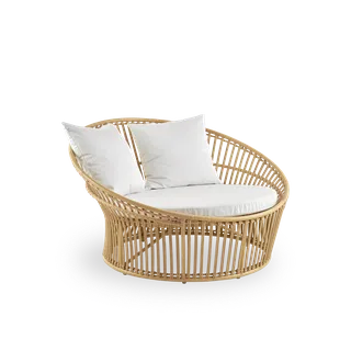 Olympia Nest Exterior by Sika-Design in Natural, Aluminium & ArtFibre, Tempotest, Denim (A615), None – product photo 1 of 2