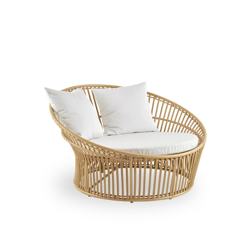 Olympia Nest Exterior by Sika-Design in Natural, Aluminium & ArtFibre, Tempotest, Denim (A615), None – product photo 1 of 2