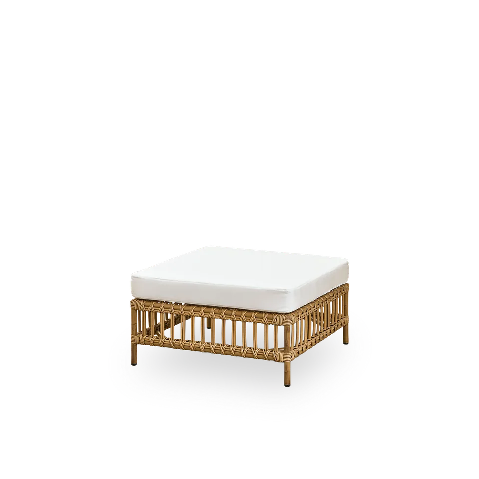Maggie Sofa | Pouf Module von Sika-Design in Antique, Aluminium & ArtFibre, Tempotest, Denim (A615) – Produktfoto 1 von 2
