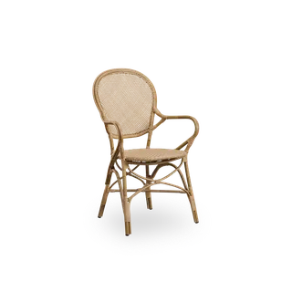 Rossini Exterior Dining Armchair by Sika-Design in Antique, Aluminium & ArtFibre, None – product photo 2 of 2