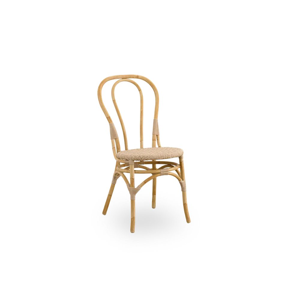 Lulu Exterior Dining Chair by Sika-Design in Natural, Aluminium & ArtFibre – product photo