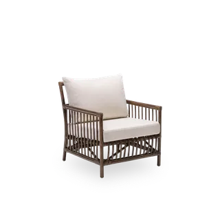 Caroline Lounge Chair van Sika-Design in Brown, Rattan, Youtoo, Sand (A631), Youtoo, Sand (A631) – productfoto 2 van 2