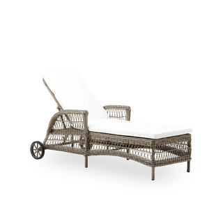 Seat- and back cushion | Daisy Exterior Sunbed van Sika-Design in Tempotest, Denim (A615) – productfoto 1 van 2