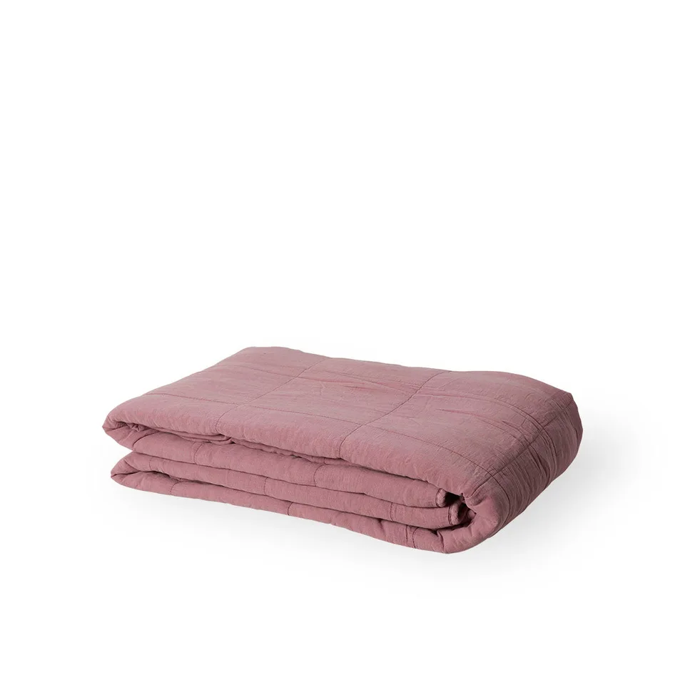 Bedspread 240X260 cm by Sika-Design in Mauve Cotton – product photo 7 of 7