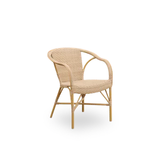 Madeleine Exterior Dining Chair de Sika-Design en Almond aluminium frame, Natural ArtFibre, Aucun – photo du produit 2 sur 2