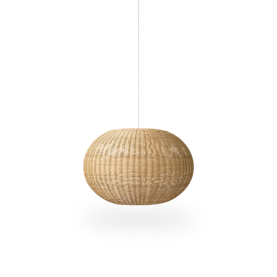 Tangelo Lampshade Ø62 cm | Large de Sika-Design en Natural core weave, Iron frame – photo du produit