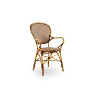 Rossini Dining Armchair von Sika-Design in Cherry, Rattan, Ohne – Produktfoto 2 von 2