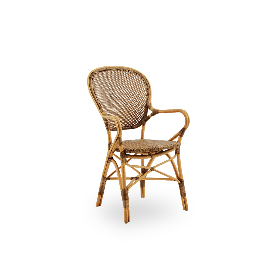 Rossini Dining Armchair von Sika-Design in Cherry, Rattan, Ohne – Produktfoto 2 von 2