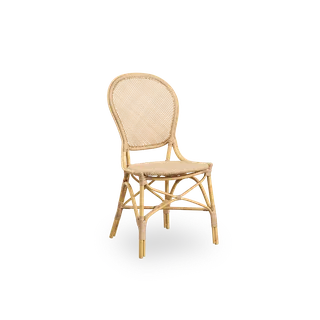Rossini Exterior Dining Chair by Sika-Design in Natural, Aluminium & ArtFibre, None – product photo 3 of 3