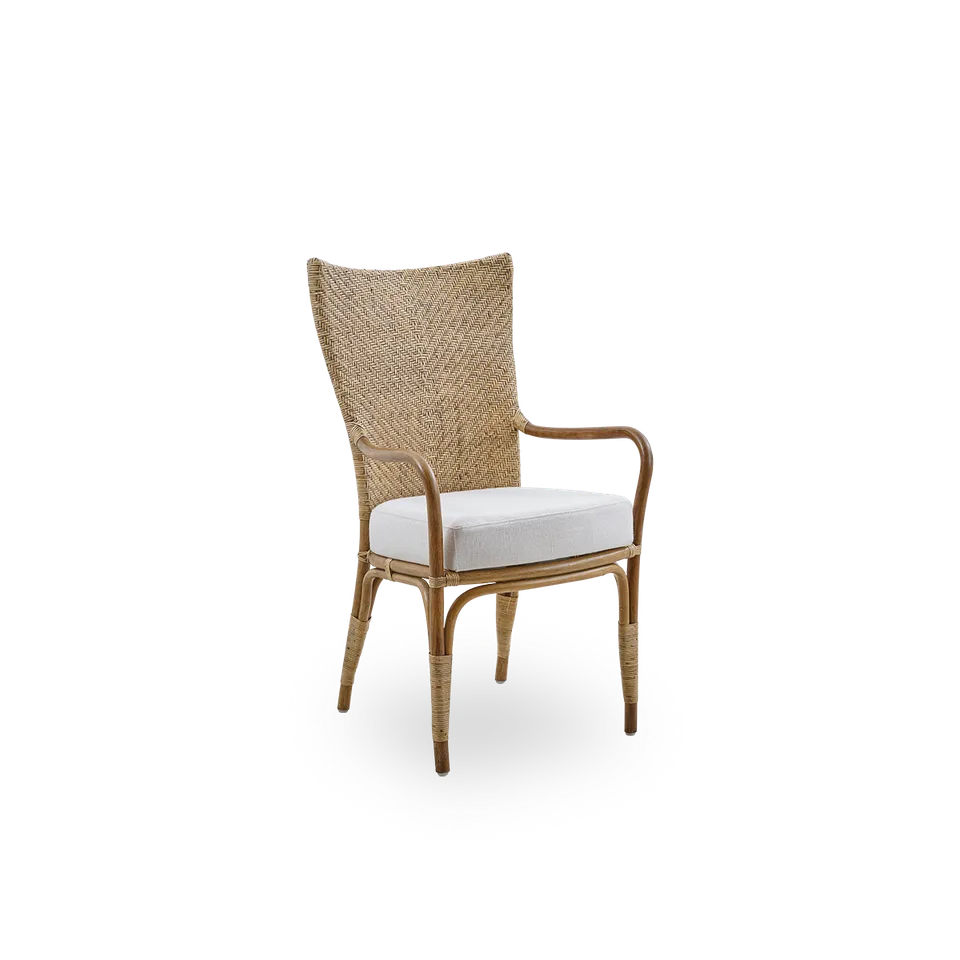 Melody Dining Armchair by Sika-Design in Antique, Rattan, Crumble, Beige (A622) – product photo