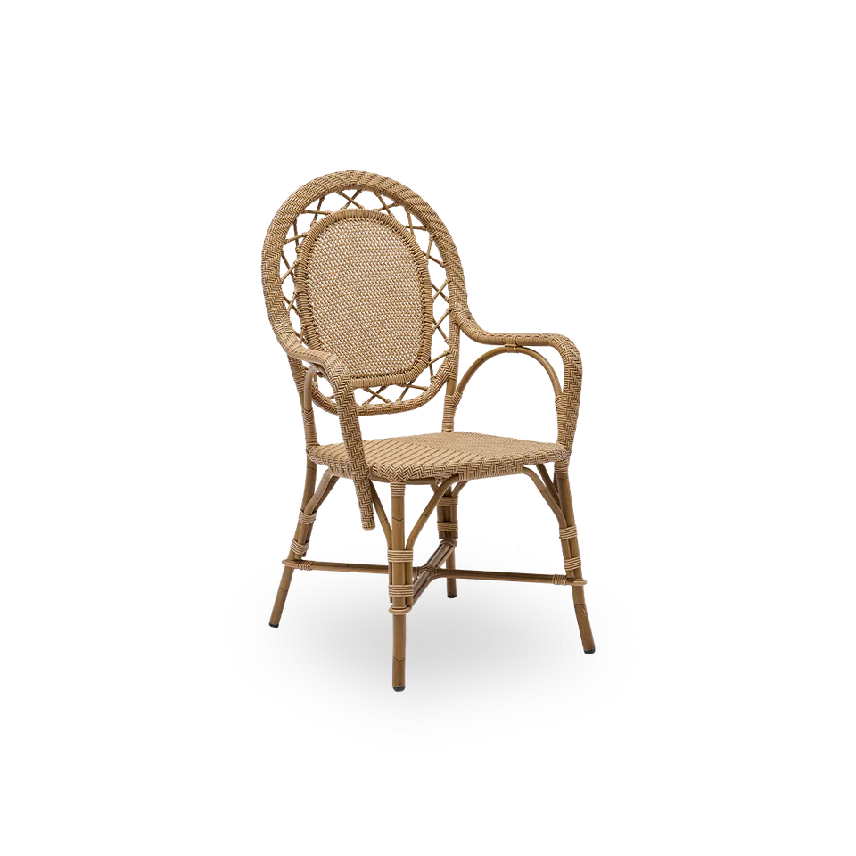 Romantica Exterior Dining Chair van Sika-Design in Antique, Aluminium & ArtFibre, Geen – productfoto 2 van 2