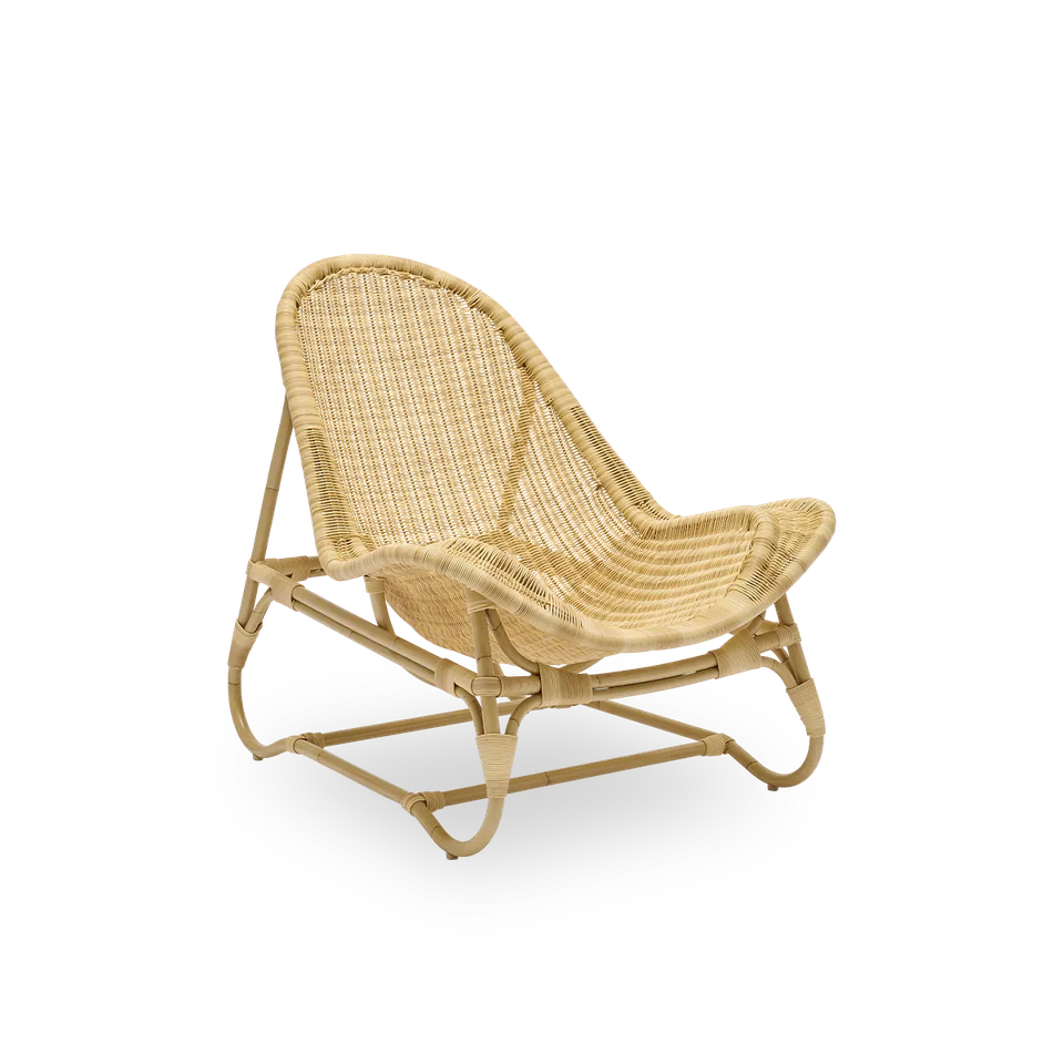 Pacifique Exterior Lounge Chair van Sika-Design in Natural core weave, ArtFibre & Aluminium – productfoto