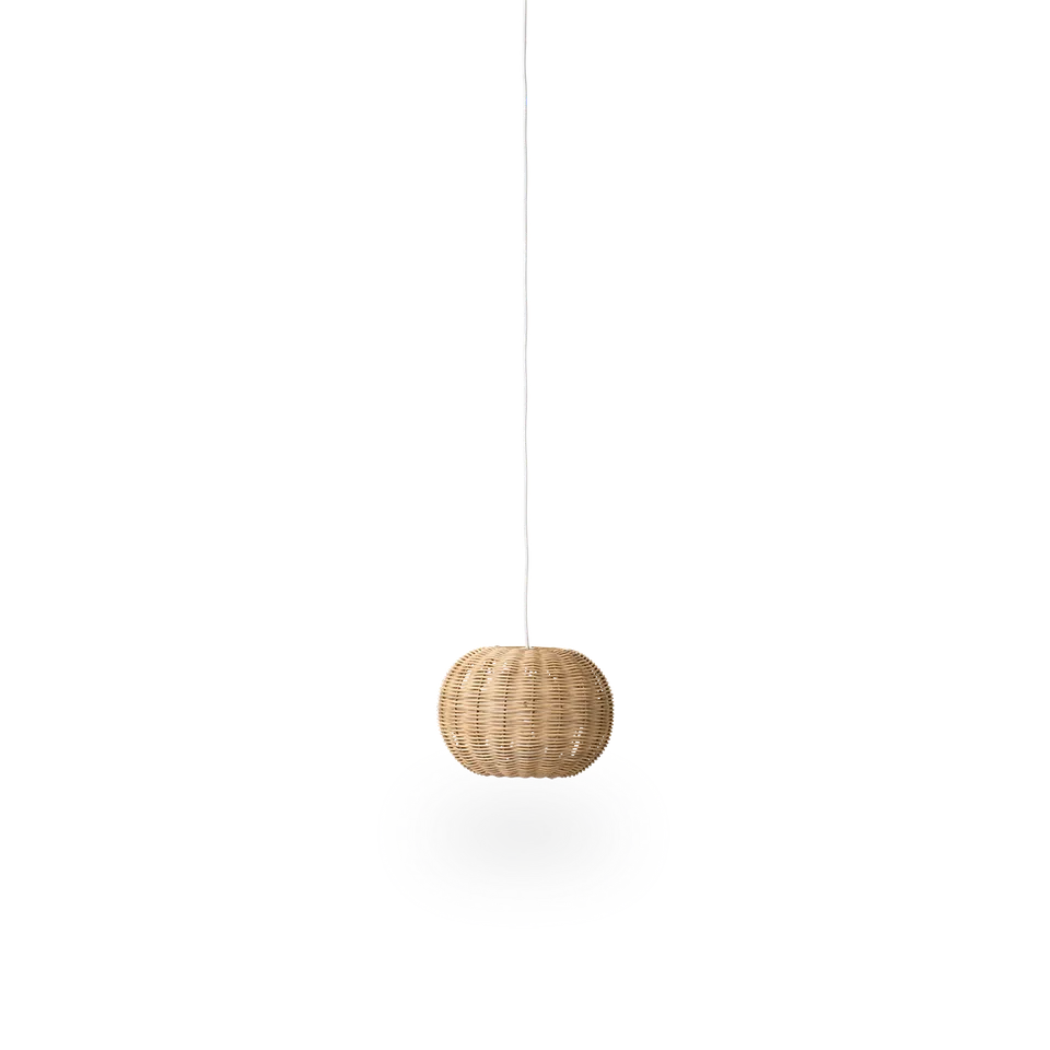 Tangelo Lampshade Ø24 cm | Extra Small by Sika-Design in Natural core weave, Iron frame – product photo