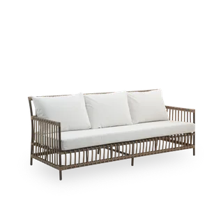 Caroline Exterior Sofa von Sika-Design in Moccaccino, Aluminium & ArtFibre, Tempotest, White (B450), Tempotest, White (B450) – Produktfoto 2 von 2