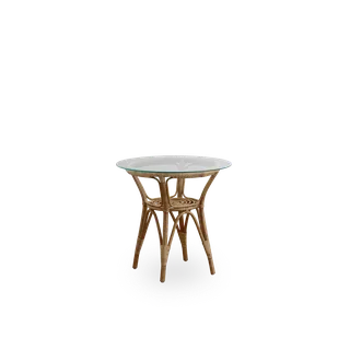 Tony Side Table van Sika-Design in Antique, Rattan, Safety Glass – productfoto 2 van 2