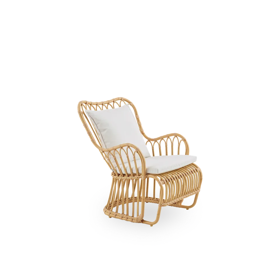 Back cushion | Tulip Exterior Lounge Chair by Sika-Design in Tempotest, Denim (A615) – product photo 1 of 2