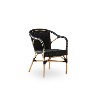 Madeleine Dining Chair van Sika-Design in Black ArtFibre, Skin on – Rattan frame, Geen – productfoto 2 van 2