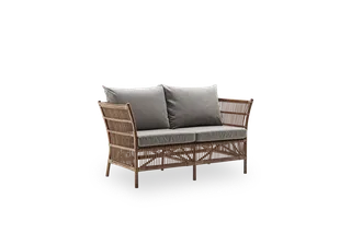 Donatello 2-Seater Sofa by Sika-Design in Antique, Rattan, Crumble, Beige (A622) – product photo 1 of 2