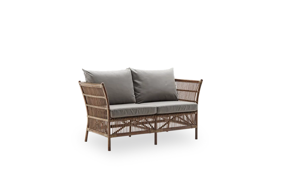 Donatello 2-Seater Sofa by Sika-Design in Antique, Rattan, Crumble, Beige (A622) – product photo 1 of 2