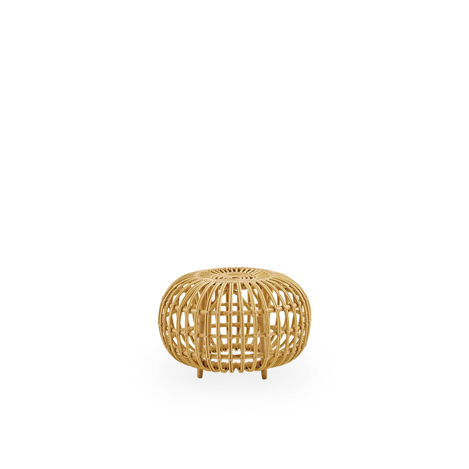 Ottoman Exterior Small van Sika-Design in Natural, Aluminium & ArtFibre – productfoto