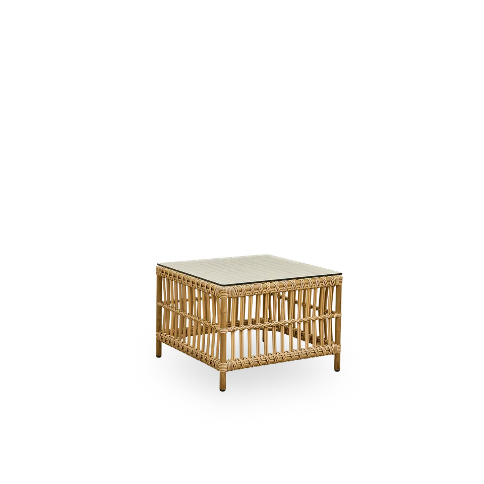 Caroline Exterior Side Table by Sika-Design in Antique, Aluminium & ArtFibre, Safety Glass – product photo 3 of 3
