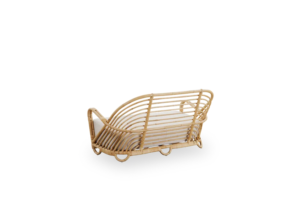 Charlottenborg Sofa von Sika-Design in Polished Natural, Rattan, Crumble, Beige (A622), Ohne – Produktfoto