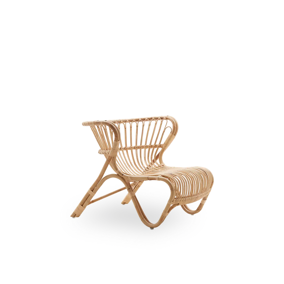 Fox Lounge Chair by Sika-Design in Polished Natural, Rattan, None – product photo 1 of 2