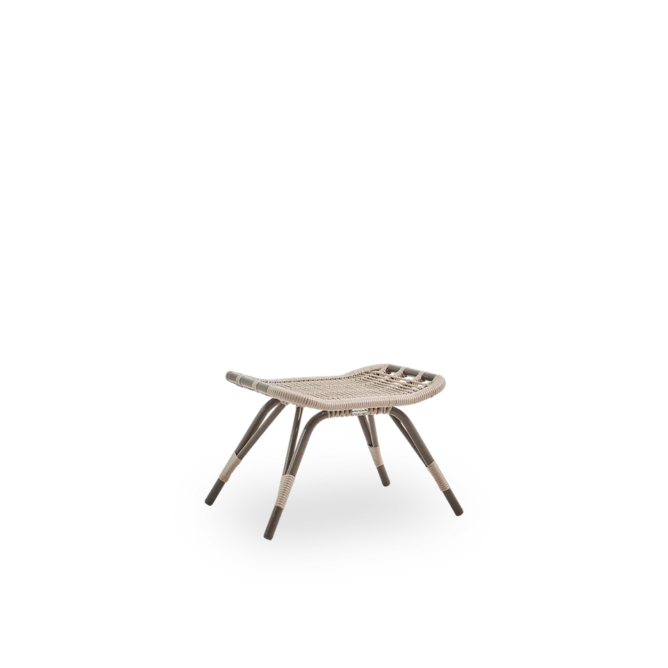 Monet Exterior Footstool by Sika-Design in Antique, Aluminium & ArtFibre, None – product photo 4 of 4