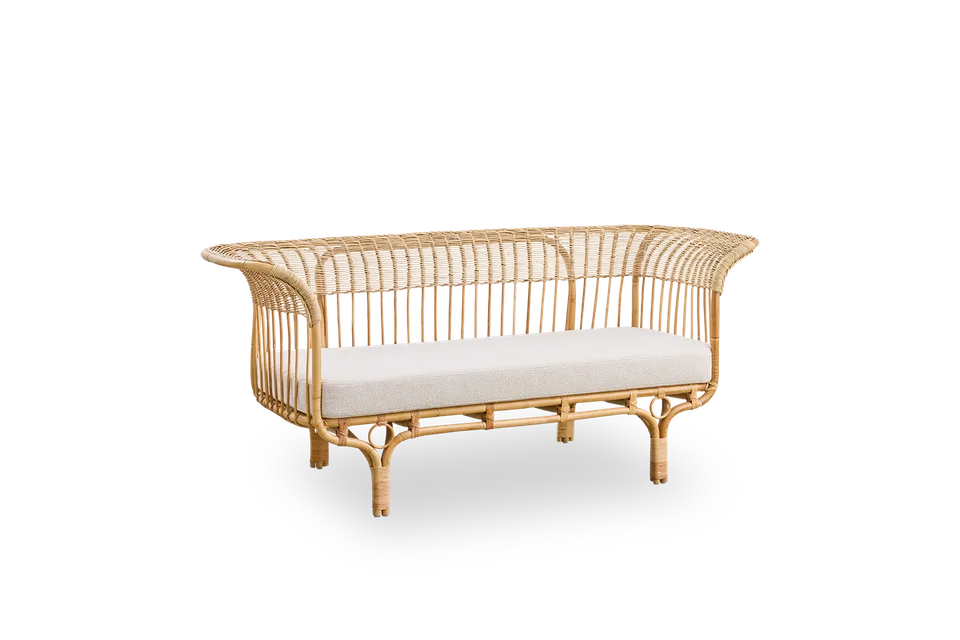 Belladonna Sofa de Sika-Design en Polished Natural, Rattan, Crumble, Beige (A622) – photo du produit