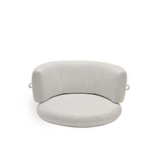 Seat- and back cushion | Coco Exterior Lounge Chair von Sika-Design in Michelangelo, White (A670) – Produktfoto 2 von 2