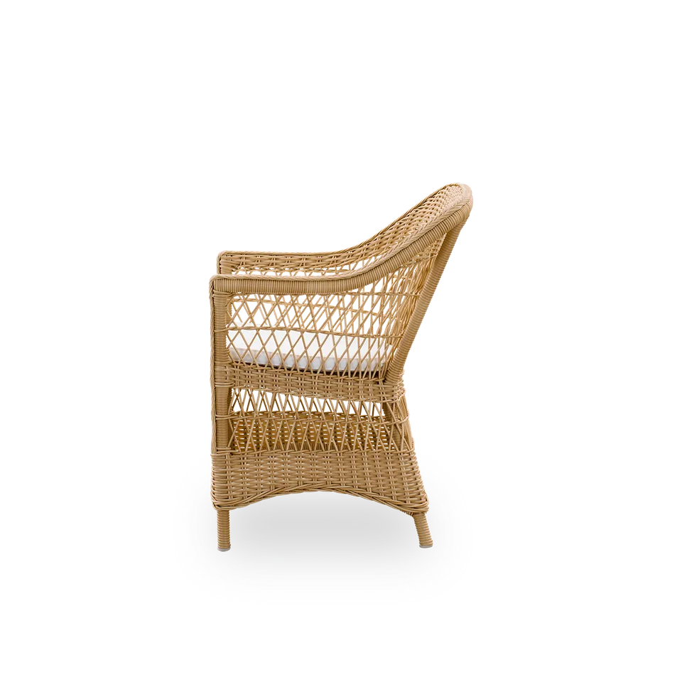 Charlot Exterior Chair van Sika-Design in Brown, ArtFibre & Aluminum, Geen, Geen – productfoto 1 van 2
